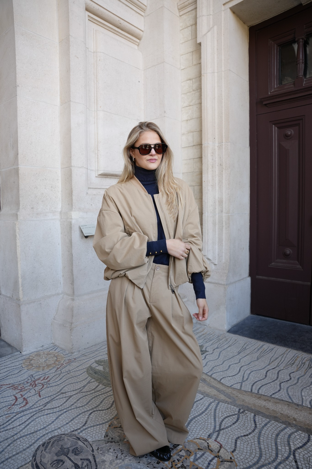 VARELLE BOMBER JACKET BEIGE