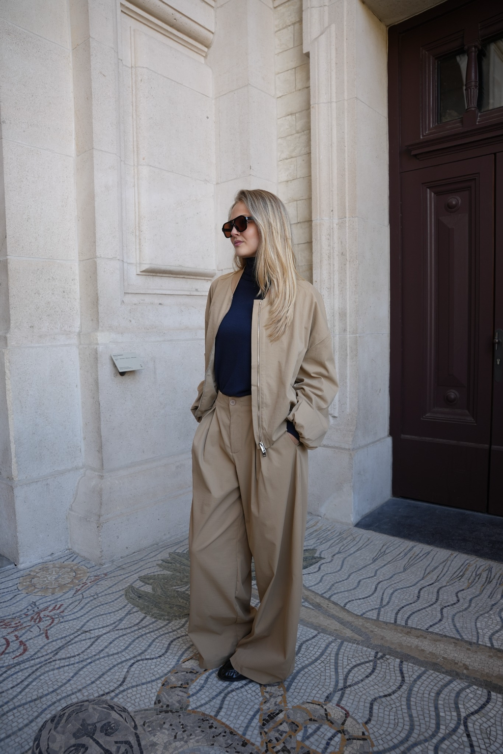 VARELLE BOMBER JACKET BEIGE