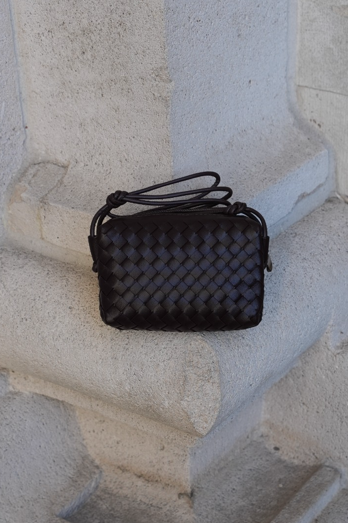 MESH MINI BAG DARK BROWN