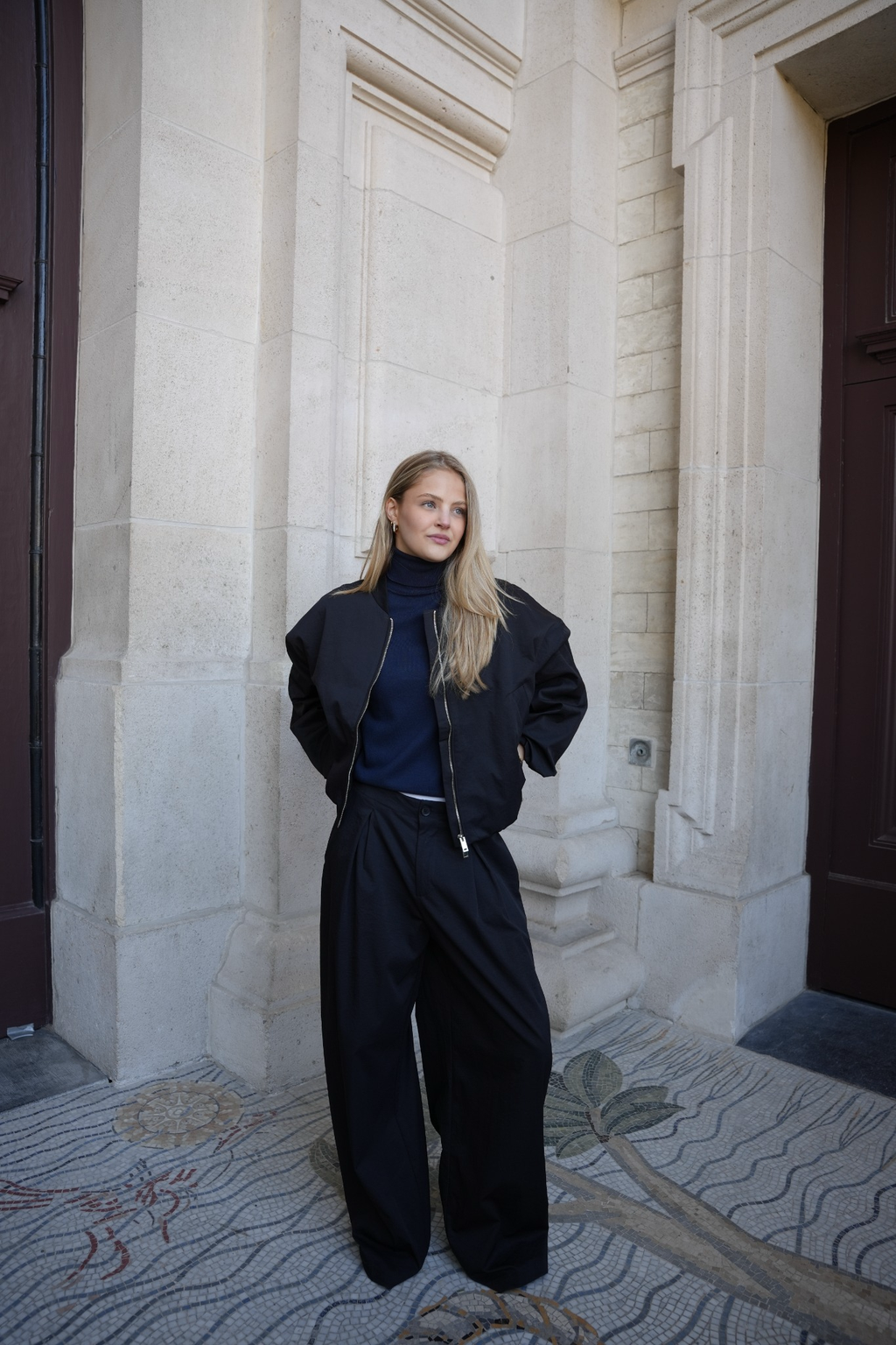 VARELLE BOMBER JACKET BLACK