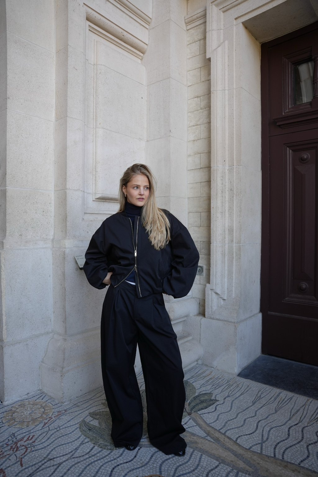 VARELLE BOMBER JACKET BLACK