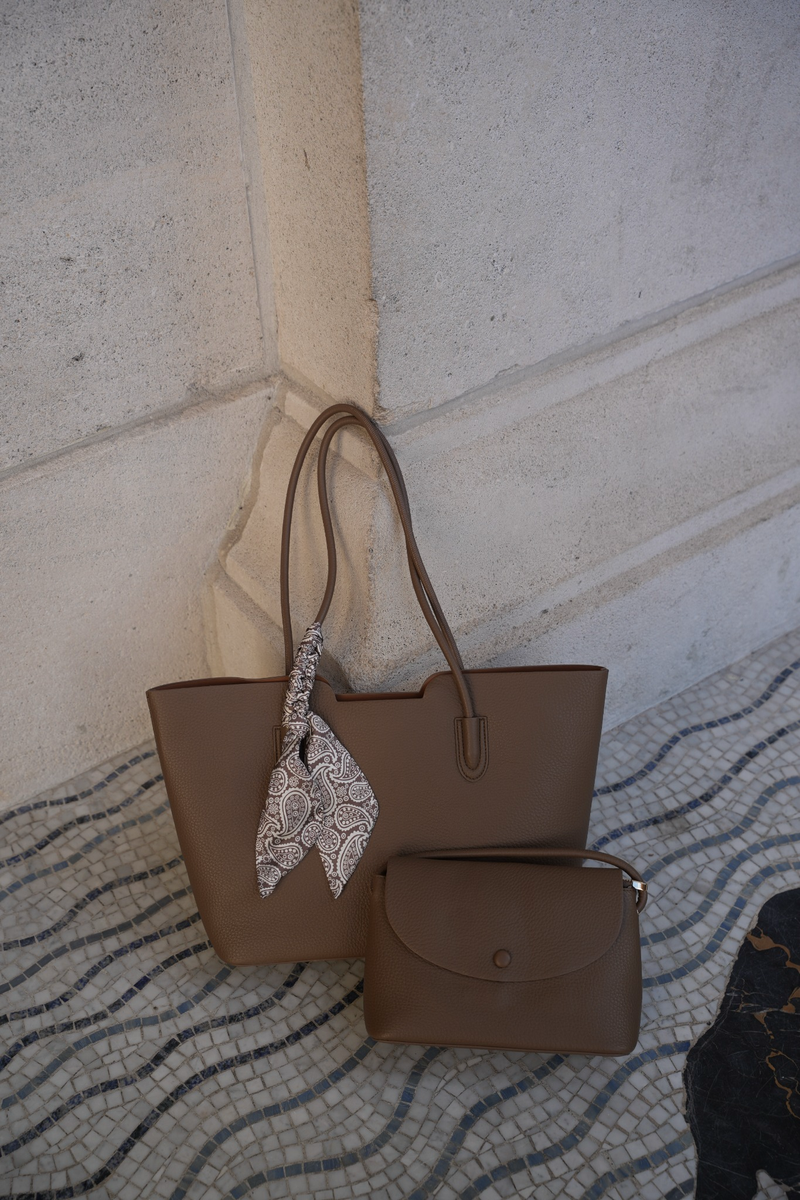 SELVARA TOTE BAG TAUPE