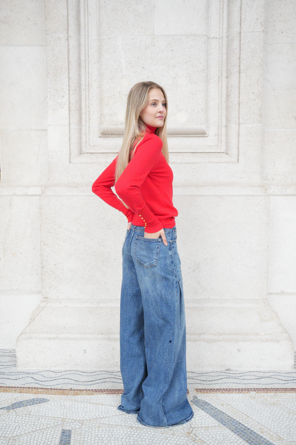 LYRA TURTLENECK KNIT RED