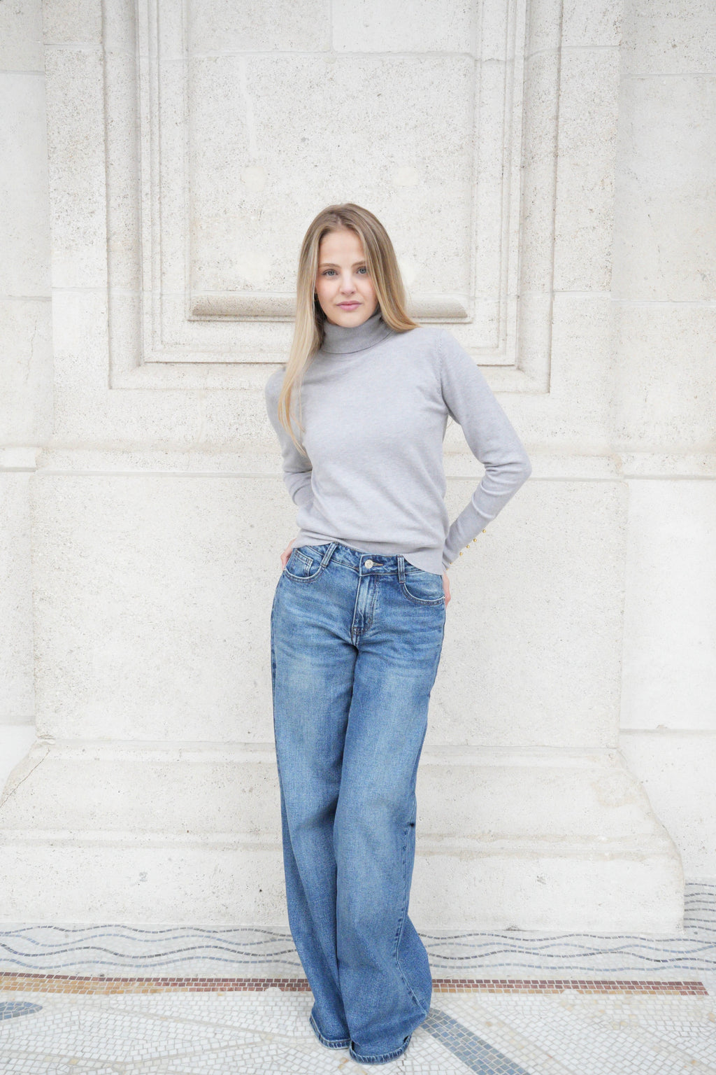 LYRA TURTLENECK KNIT GREY