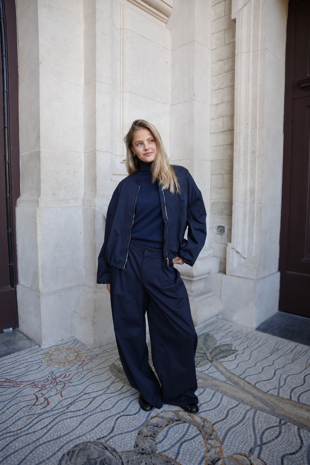 VARELLE BOMBER JACKET NAVY