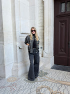 NORELLE CHECK JACKET BLACK