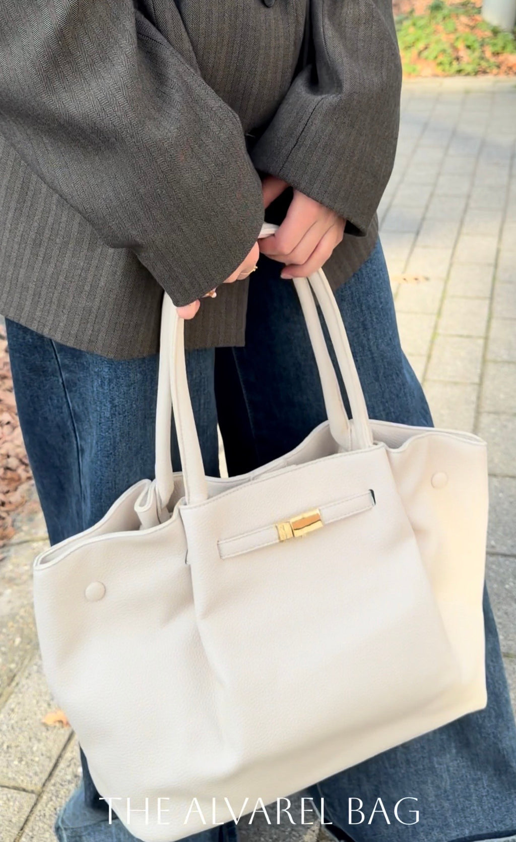 ALVAREL BAG DARK CREAM