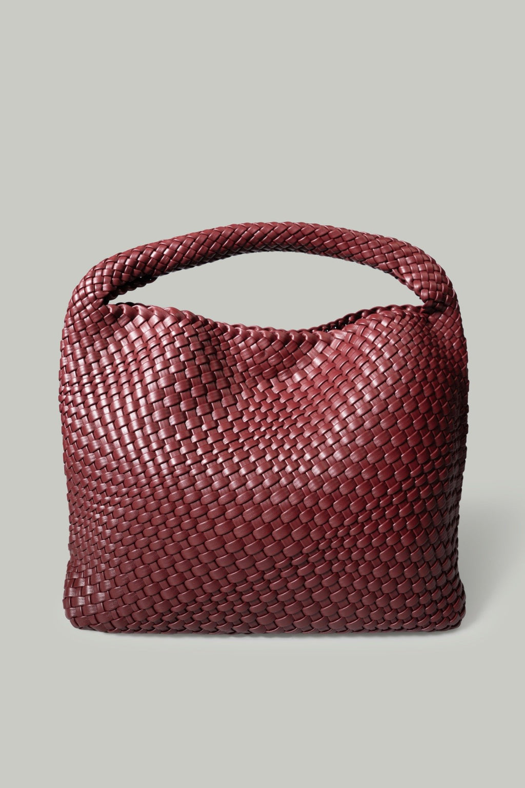 LUMA WOVEN BAG BURGUNDY