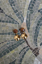 SIENNA EARRINGS GOLD I BROWN
