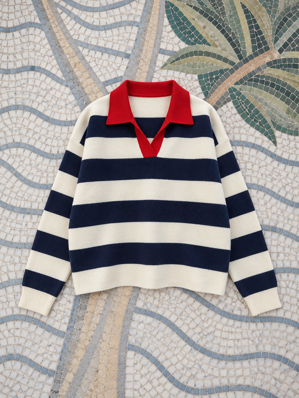 SOLÈNE STRIPED KNIT NAVY