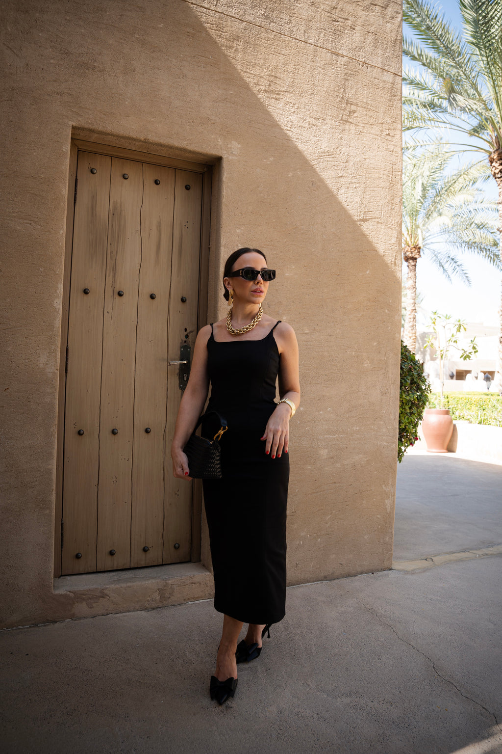 VALERIE MIDI DRESS BLACK