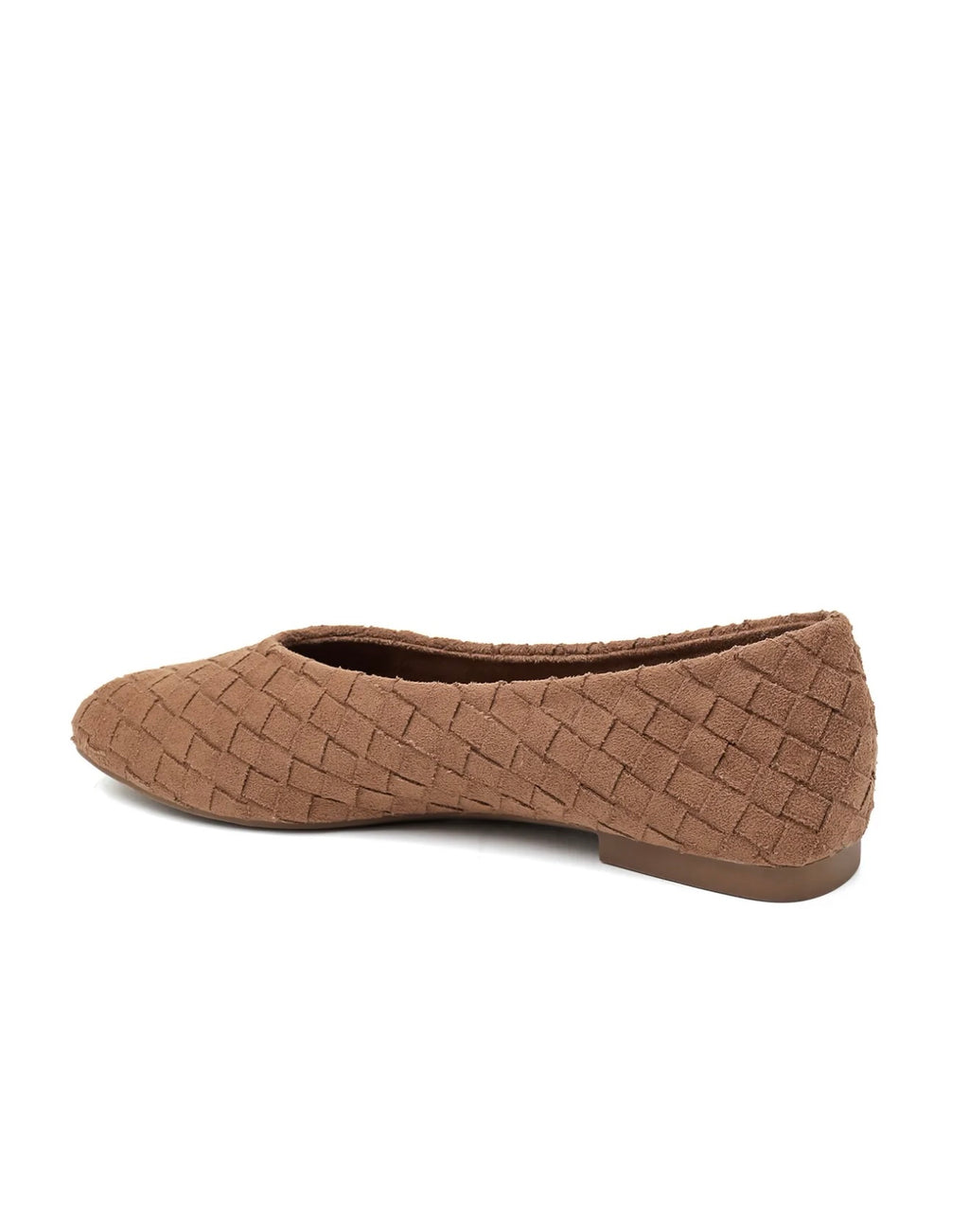 MILA WOVEN BALLET FLATS CAMEL