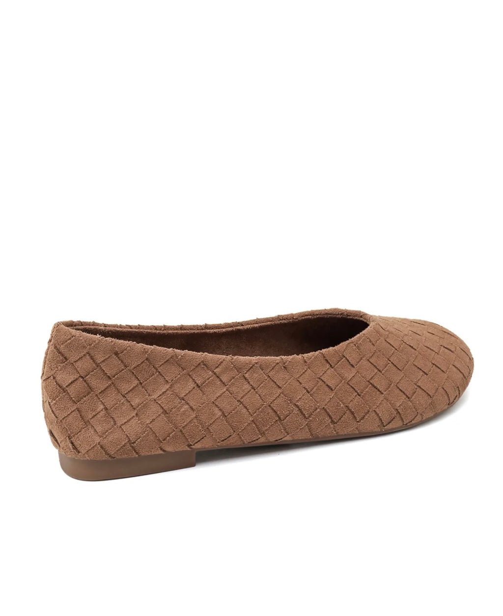 MILA WOVEN BALLET FLATS CAMEL