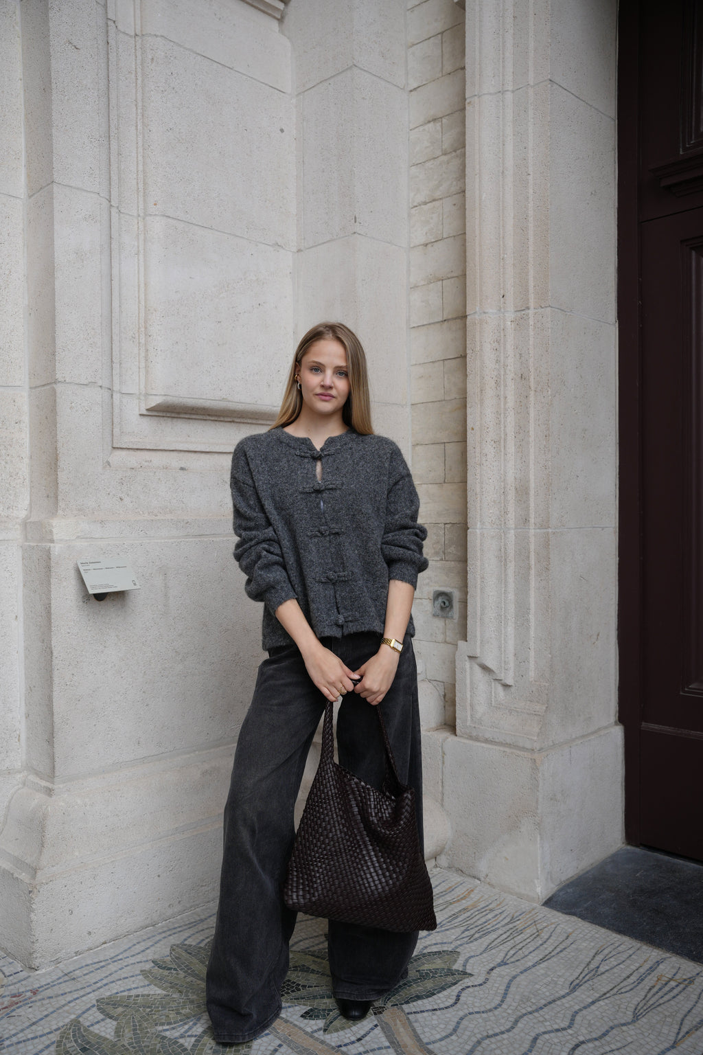 JULES TOGGLE CARDIGAN GREY