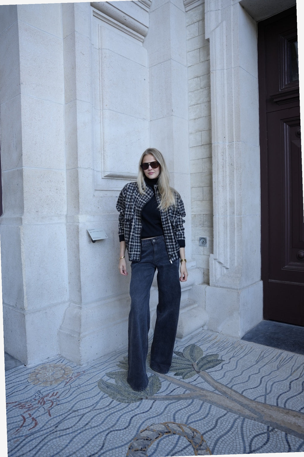 PALAZZO JEANS GREY