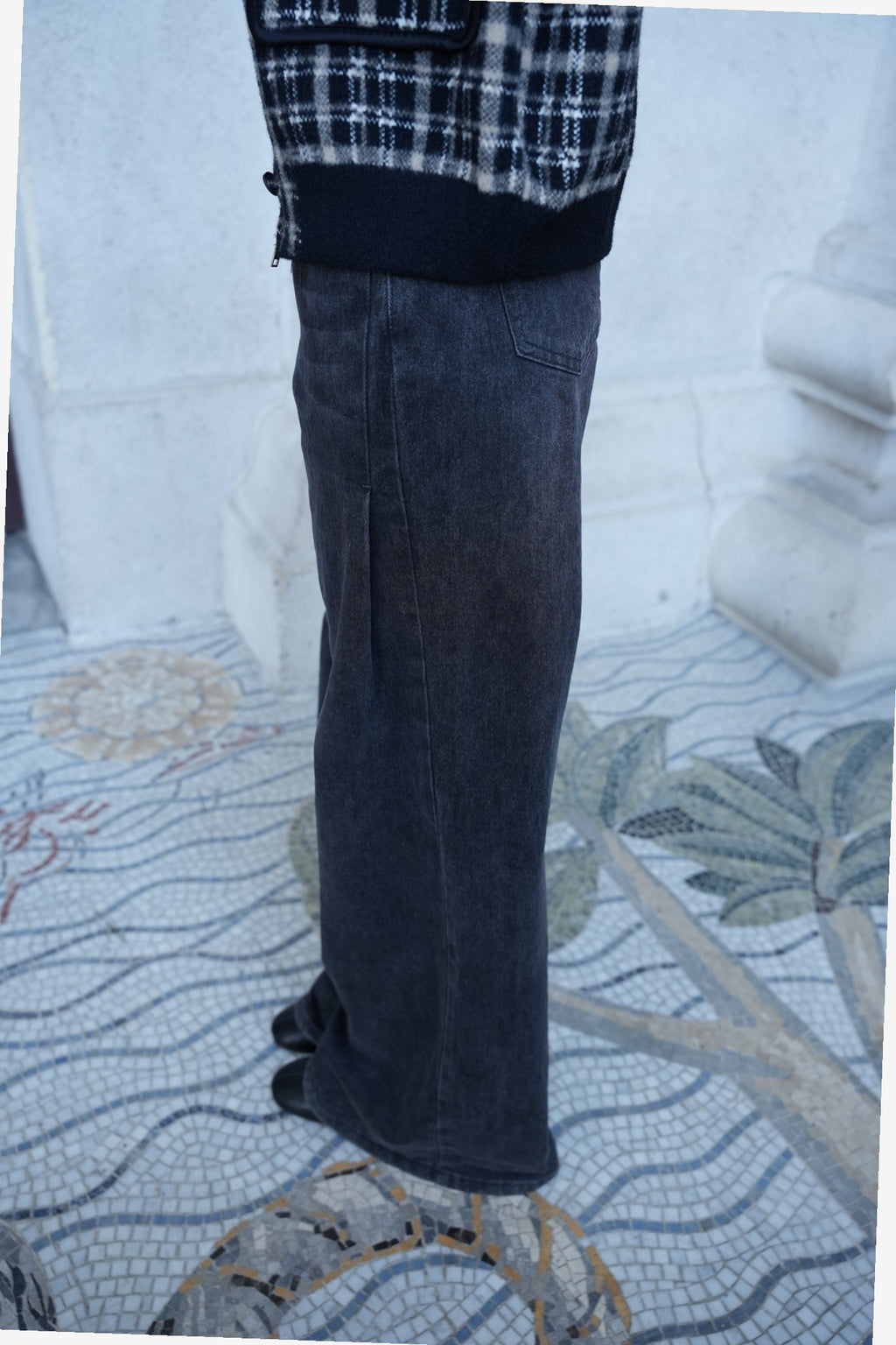 PALAZZO JEANS GREY