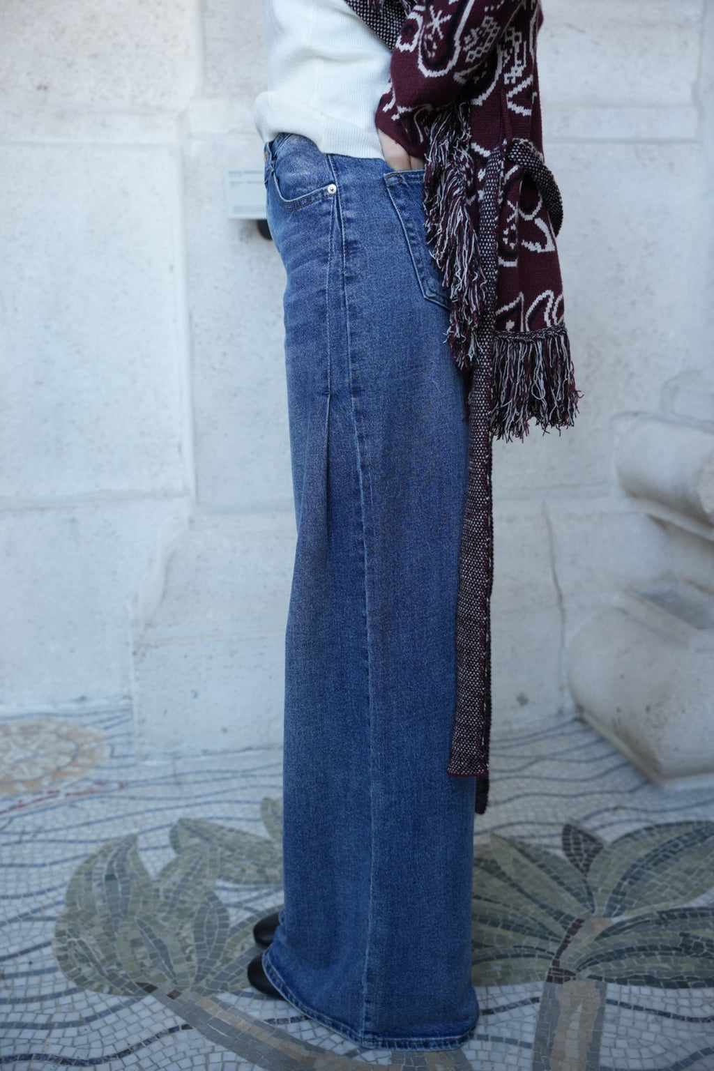 PALAZZO JEANS BLUE