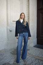 MAVERA CROPPED JACKET NAVY