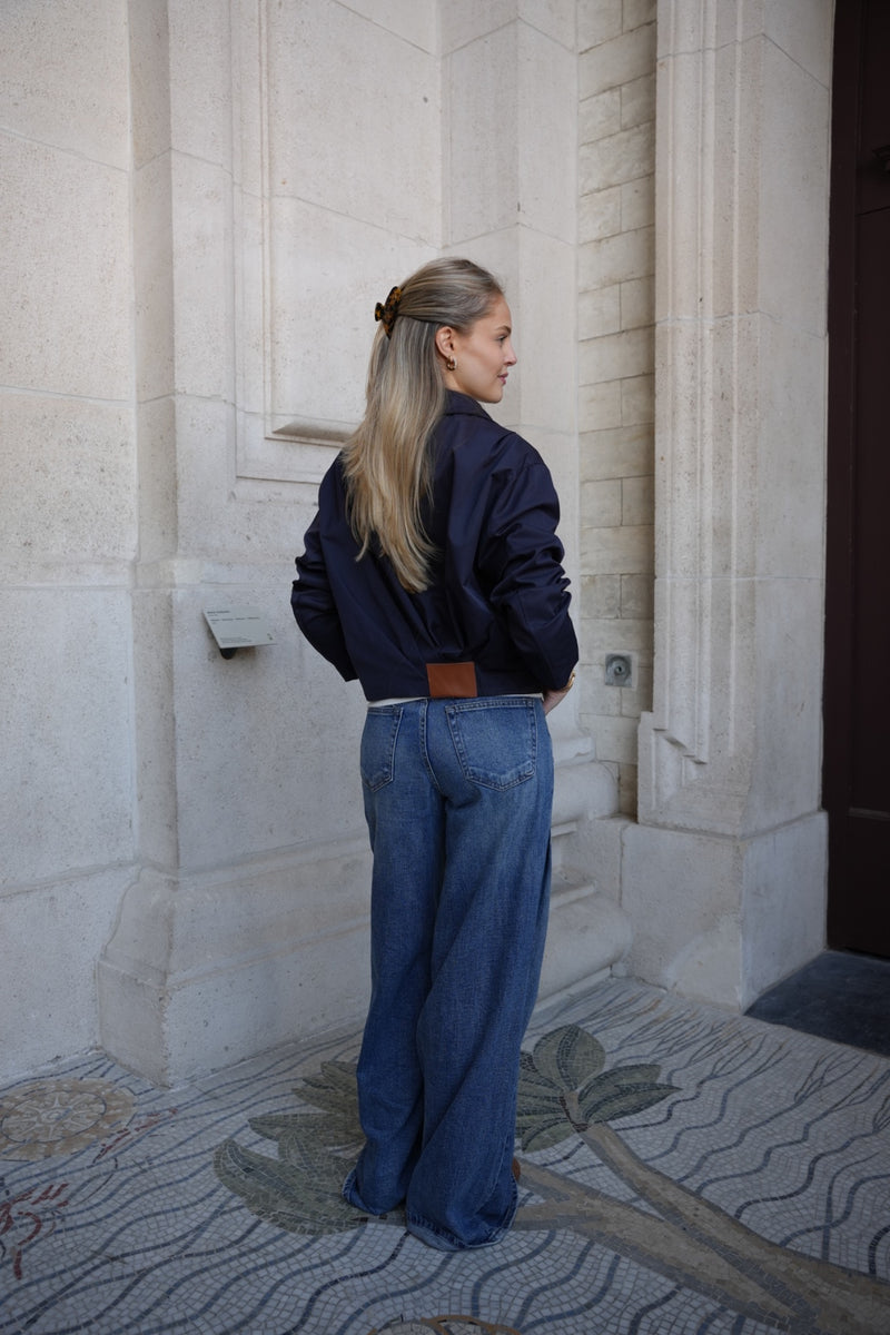 SORÉN ZIP JACKET NAVY